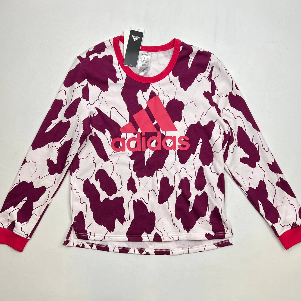 Adidas x Zoe Saldana Pink Berry Crew Neck Sweatshirt Activewear Size Medium